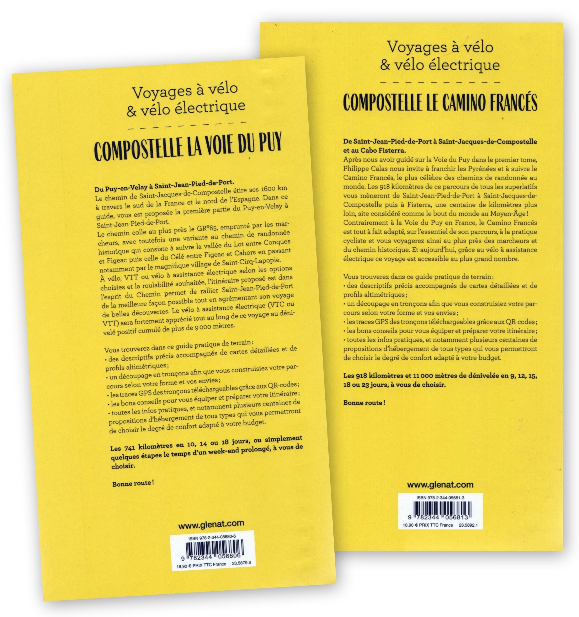 Compostelle : La Voie du Puy Voyages / Le Camino Francés Voyages à vélo (2 tomes)